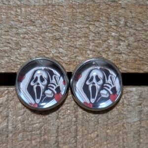 💟 Ghostface Stud Earrings